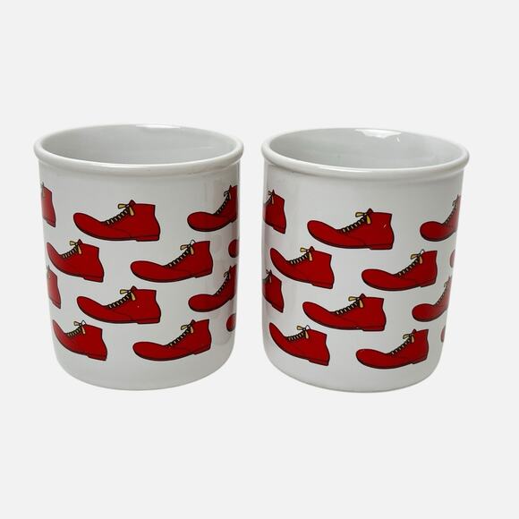 Papel Coffee Mugs Set 2 Ronald McDonald Big Red Clown Shoes Cups 8 Fl Oz USA - Picture 4 of 10